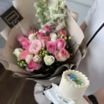 Get well Soon Cake & Flowers