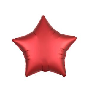 Matte Star Red Balloon