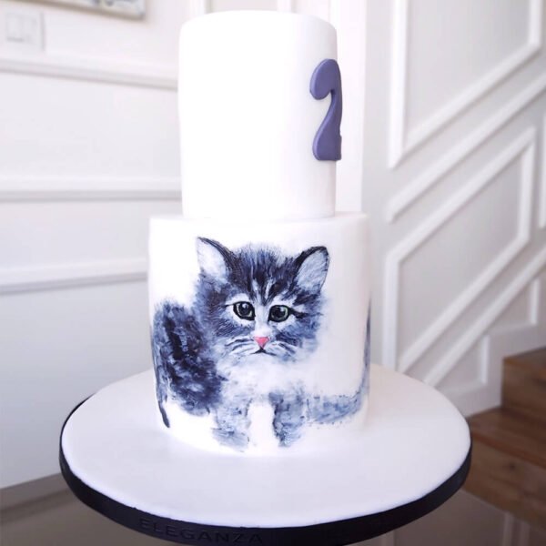 Cat theme cake 1