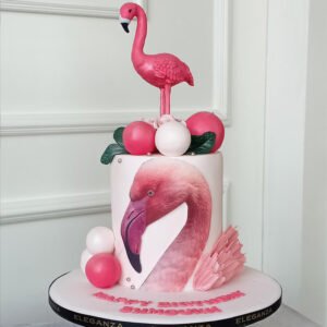 Flamingo cake animals