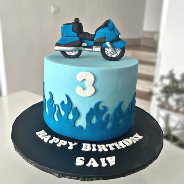 Bike theme cake