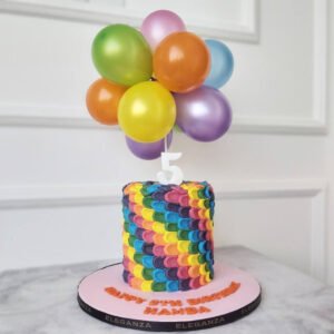 Rainbow cake theme