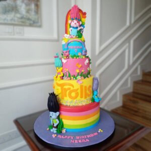Trolls cake 1