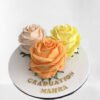 Flower Shape Floral cake triple